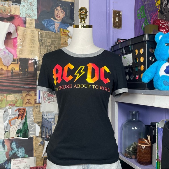 Tops - AC/DC For Those About To Rock Ringer Tee